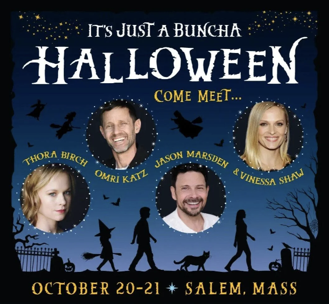 SalemHistorical's tweet photo. Original cast members of #HocusPocus return to #SalemMA for the 30th anniversary this Friday &amp; Saturday. https://t.co/V3VnEicVfI You can also take the Hocus Pocus Movies &amp; More Tour with us. Check availability:   https://t.co/ltjJbjn0uk #HocusPocusVisit #SpookySalem #WickedSalem https://t.co/WnnG1jV7dL