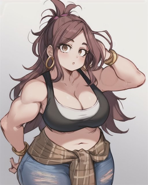 👩‍💻// Anyways, I've been extra lazy, so I've been messing around with AI art apps. Here's some if the better ones that reflect the kind of vibes I'm looking for Alma.

It can never get the bust right. The tibbles are either too huge or too small.