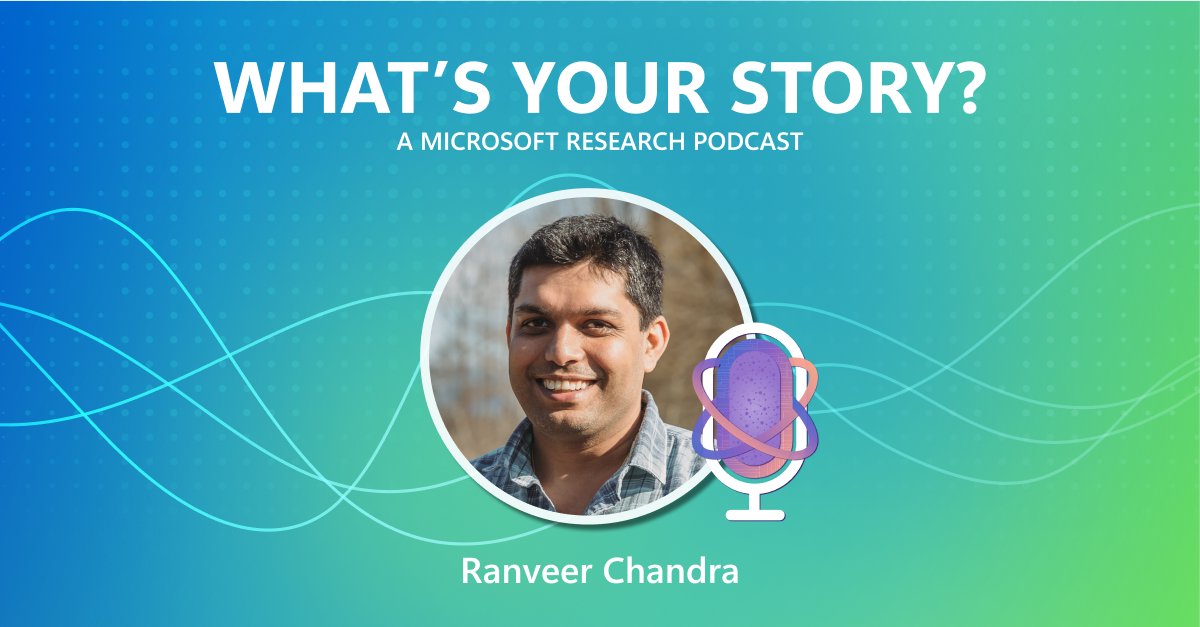 You may know tech, but how well do you know the people behind the advances? @RanveerChandra talks about growing up in India, his work in systems and networking, and finding joy in your job in the first episode of the #MSRPodcast “What’s Your Story:” msft.it/60179aidF