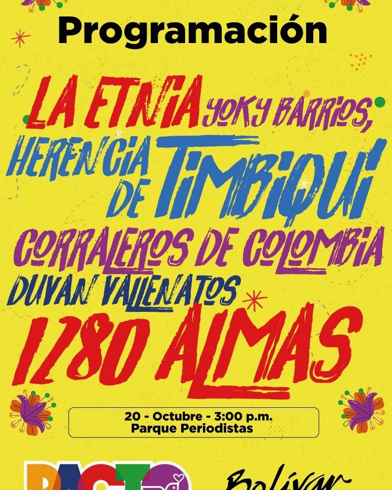 PactoSantaFe's tweet photo. Este viernes 20 de octubre todos y todas invitad@s a nuestra fiesta en la ciudad por el cierre de campaña de nuestro próximo alcalde de Bogotá @GustavoBolivar. 🥳🤗❤️‍🔥
El cambio es imparable con el Pacto Histórico! 
#BolivarTuAlcalde 
#mujeresporelpactoensantafe https://t.co/Wlz6pA9Emf