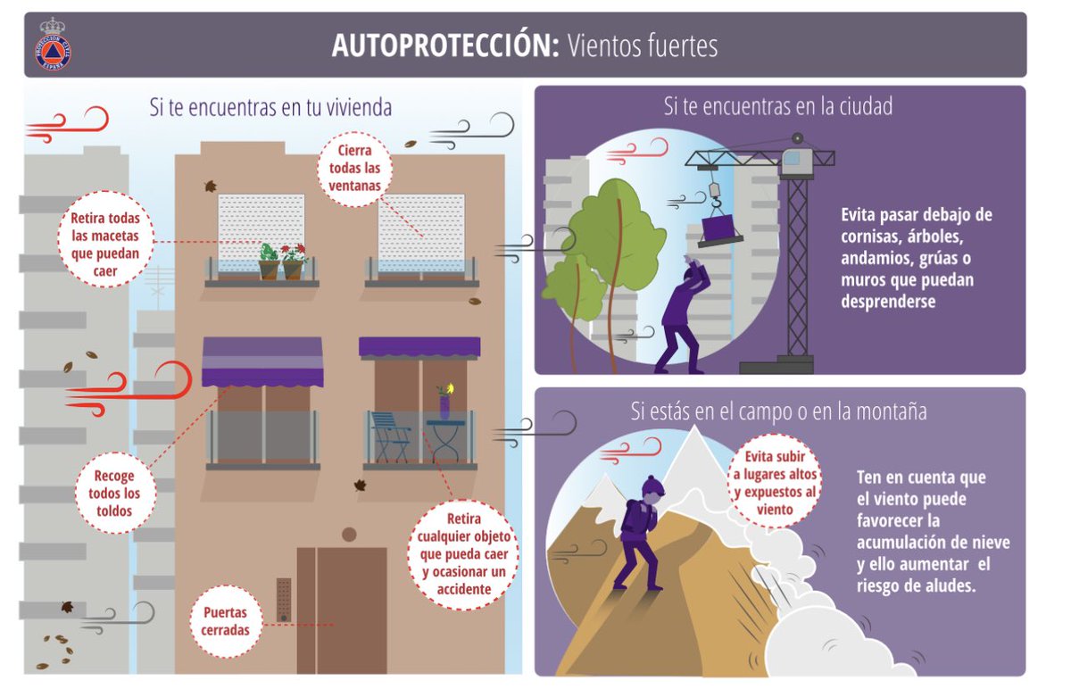 Recomendaciones de #ProtecciónCivilSanJavier

💨 FUERTES VIENTOS 👇