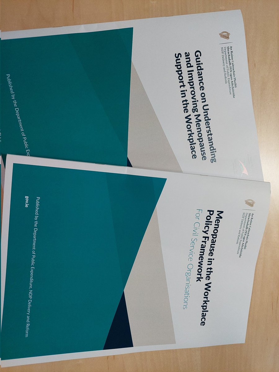 Inspired by testimonies submitted to the Women's Health Taskforce listening exercises, developed in collaboration with @roinnslainte and DPER, great to see this Menopause in the Workplace Policy Framework for the Civil Service launched yesterday @lieabh @GrainneSheeran