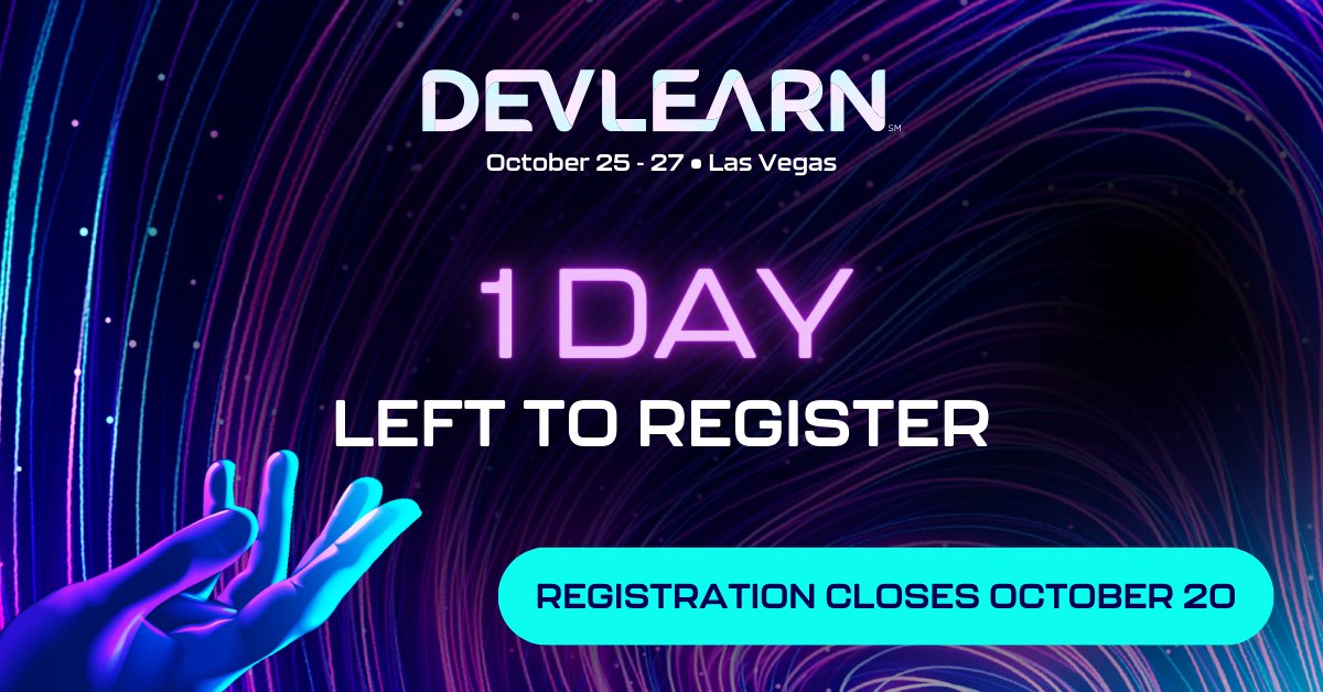 The Learning Guild #DevLearn #Learning2024 tweet media