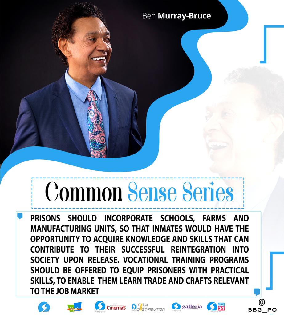 SBG_PO's tweet photo. Prisons Should Incorporate Schools, Farms And Manufacturing Units, So That Inmates Would Have The Opportunity To Acquire Knowledge And Skills That Can Contribute To Their Successful Reintegration Into Society Upon Release.-@benmurraybruce
#commonsenseseries
#Prisons#Schools#Farms https://t.co/yM8nbfU0rW