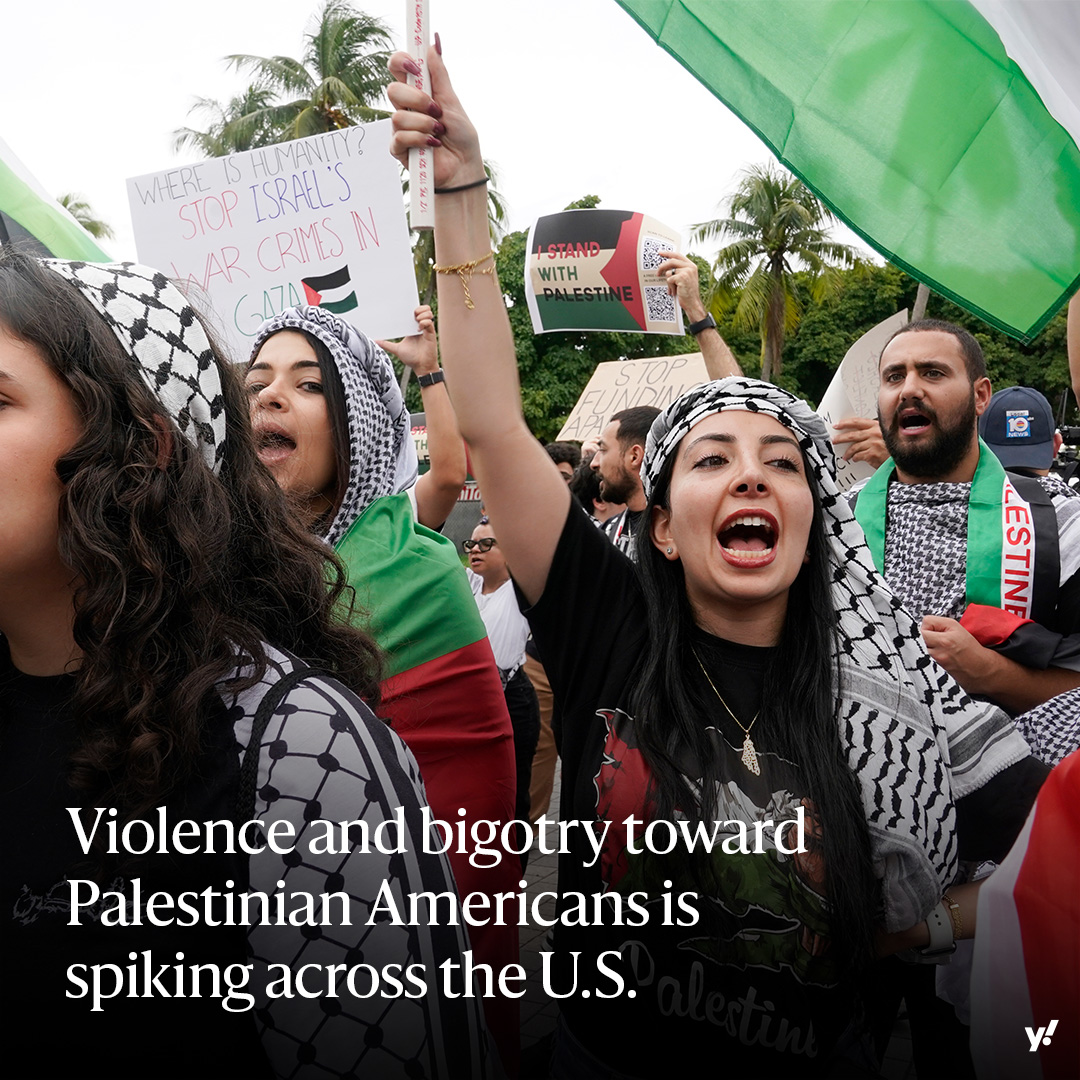 Palestinian Americans are seeing two fronts in the Israel-Hamas war: one is the bloodshed in the Middle East, the other is emotional backlash from bigotry and hate in the U.S. yhoo.it/45C9PJk