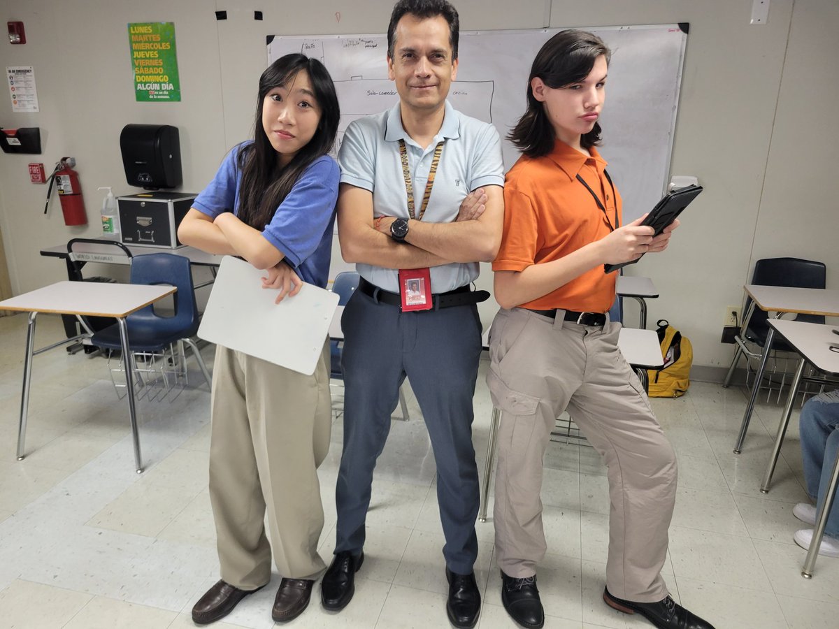 When you have triplets...
#StudentsDressLikeTeachers
<a href="/THS_Tigers/">Travis High School</a>