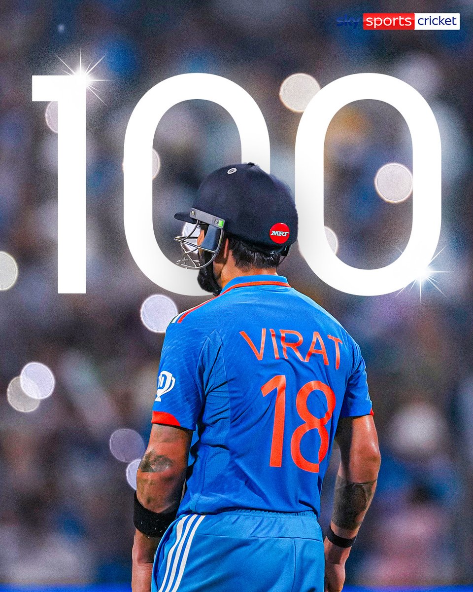 SkyCricket's tweet photo. A 48th ODI century for Virat Kohli ✨ https://t.co/o7TVQmaPQh