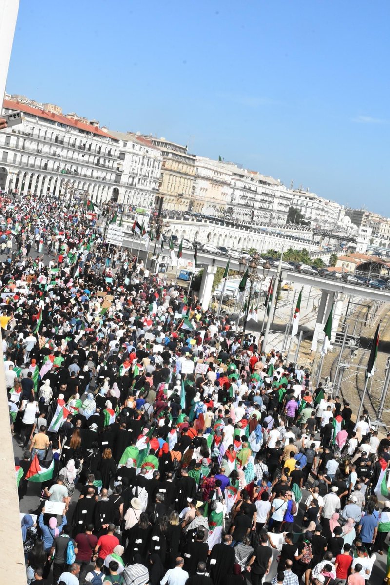 derradjihafid's tweet photo. شعب جزائري أصيل يقف مع شعب فلسطيني عظيم .
شعب سيد لا ينحني إلا لله ، يقف مع شعب حر لا يستسلم ولا ييأس من رحمة الله .
شعب جزائري لا يبيع ولا يشتري في المواقف ، يقف مع شعب فلسطيني لا يفرط في أرضه وعرضه.
قد نخسر لكننا لن ننكسر ، ولن ننهزم أبدا لأن رأس مالنا سيادتنا وعزتنا وكرامتنا . https://t.co/MrGPvPpgWM