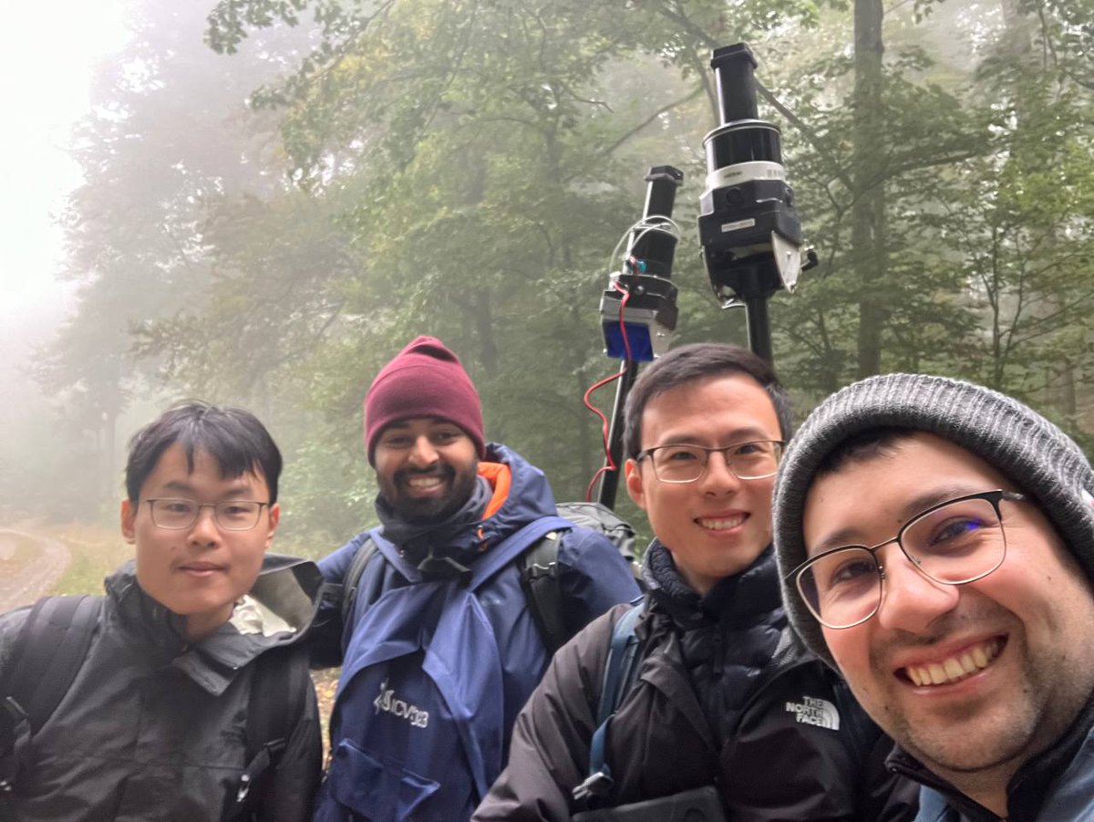 Oxford Dynamic Robot Systems (@dynamicrobots) on Twitter photo Our researchers <a href="/Yifu_Tao/">Ethan Yifu Tao</a> and <a href="/mmattamala/">Matías Mattamala @mmattamala.bsky.social</a>, along with Meher Malladi and Yue Pan from @stachnis' lab, spent the last 2 days mapping the forests near Stein am Rhein for the <a href="/digiforest_eu/">DigiForest Research Project</a> project.
(1/2) Our researchers <a href="/Yifu_Tao/">Ethan Yifu Tao</a> and <a href="/mmattamala/">Matías Mattamala @mmattamala.bsky.social</a>, along with Meher Malladi and Yue Pan from @stachnis' lab, spent the last 2 days mapping the forests near Stein am Rhein for the <a href="/digiforest_eu/">DigiForest Research Project</a> project.
(1/2)