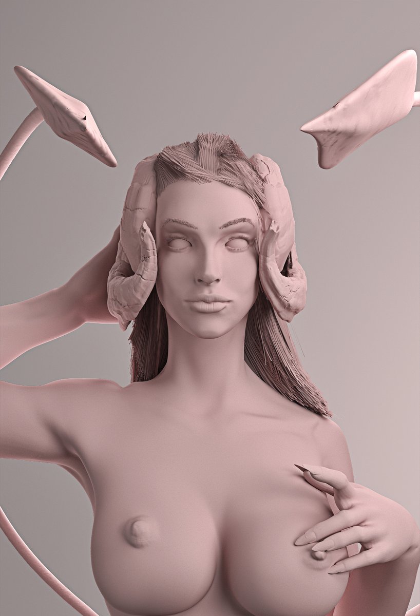 Do_jinx_it's tweet photo. Demon girl i just finished, what do you think? https://t.co/GToxeay8ba