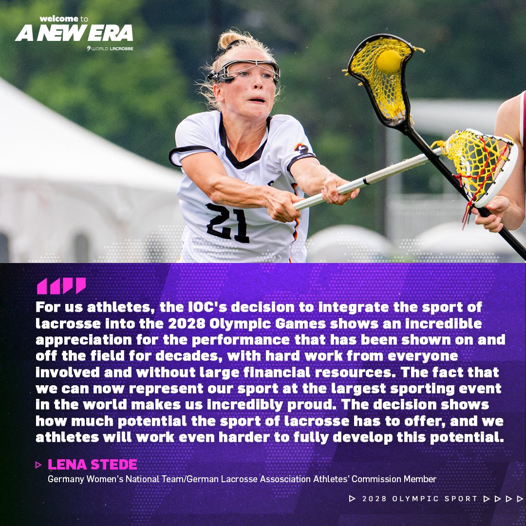 Proud to play 🥍🗣️ #LAX28 | #LA28Bound