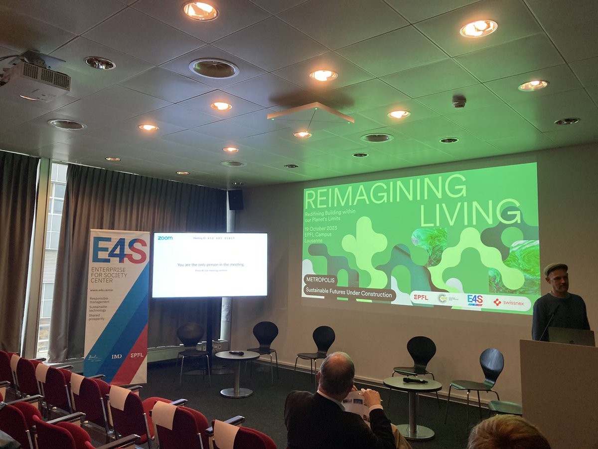 Reimagining living: Building within our planet’s limits - excited to participate in this crucial discussion on sustainable cities started by @swissnexSF and live now at @EPFL #smartcities #SustainableFuture #innovation