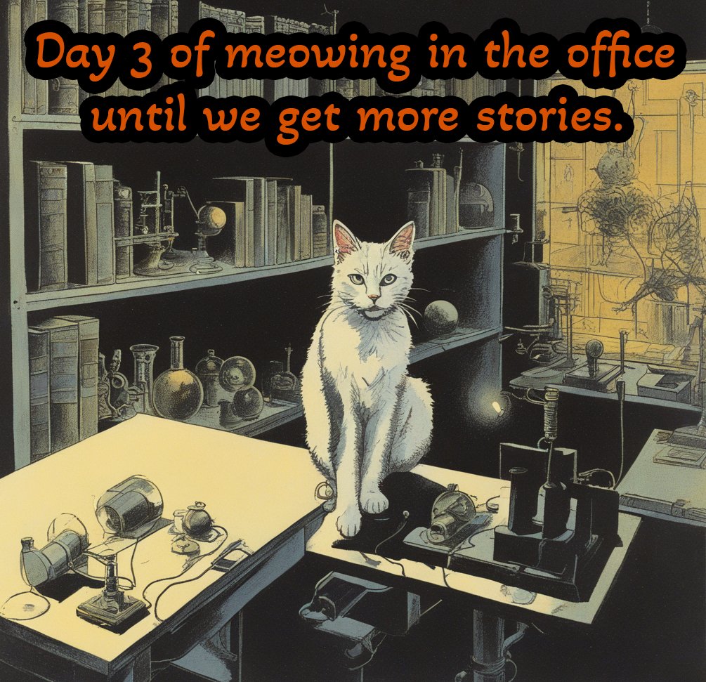 Writers - you still have four days to submit us spooky, science-themed stories, non-fiction and poems! If you feel inspiration in the autumn air, get writing! The cats in our editorial room will be waiting.
strangequarkpress.org