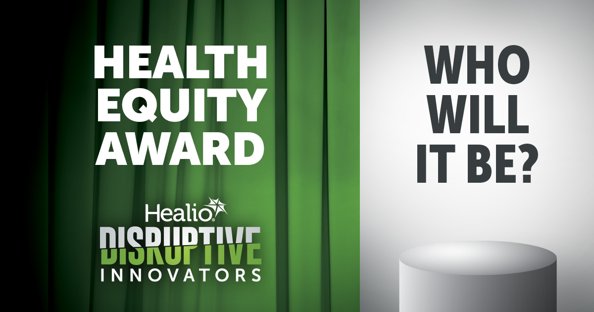 The nominees for the Health Equity Award are making meaningful change in overcoming social determinants of health care. Join hosts @EdwardLoftus2 & @realDoctorUgo as they reveal the winner at our Awards Reception on 10/22 at 7 PM. RSVP: bit.ly/3OyPBd8 #HealioInnovators