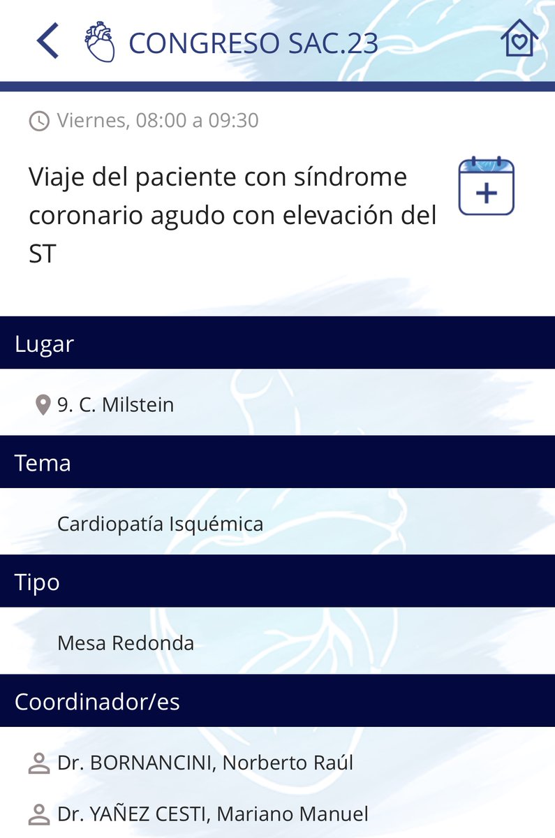 CardioBornan's tweet photo. Hoy de guardia 👨🏻⚕️
Pero mñn no se duerman 😴🫡
Los esperamos 8 am en el Milstein junto a grandes colegas
#SAC23
#Cardiosur https://t.co/NqfBYFVVZR