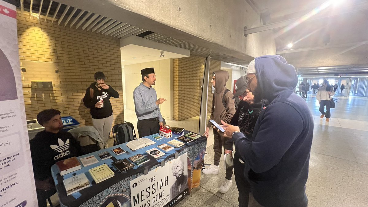 AMSAYorkU's tweet photo. AMSA York University is holding a second tabling session today till 4pm, with Missionary Bilal Khokar.

Join us today! https://t.co/59yCf3Tq8x