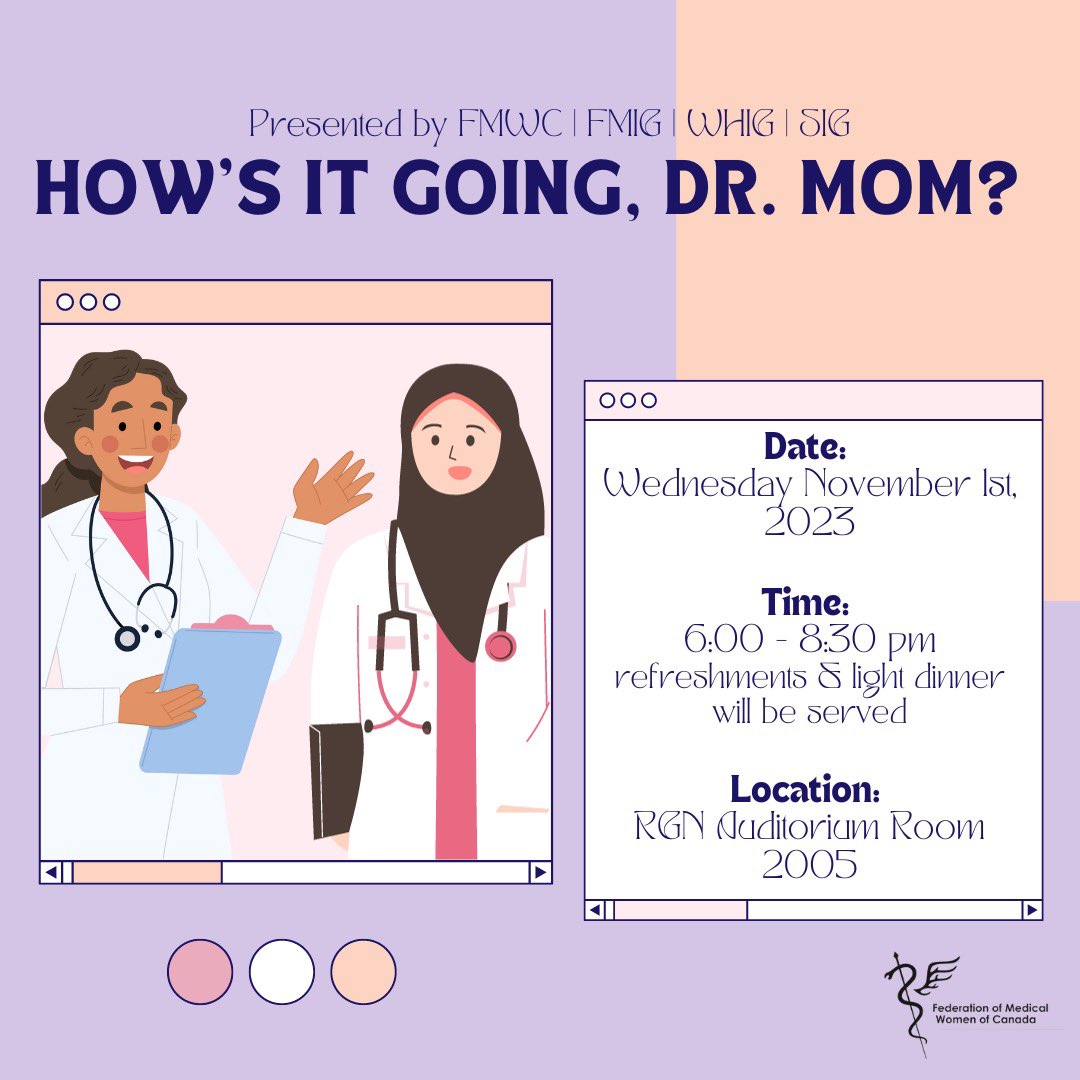 'How's it Going, Dr. Mom?' is an interactive panel discussion with physician mothers that provides students with the opportunity to interact with accomplished women in medicine, discuss the unique challenges faced by women physicians, and get a glimpse of different career!