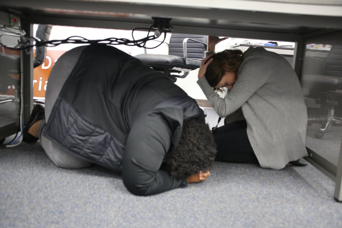 MEMA employees joined over 468,000 Mississippians registered in The 2023 Great Shake Out Earthquake Drill. The drill allows families, schools, businesses, and organizations to prepare together. During the drill, participants practice “Drop, Cover, and Hold On!”