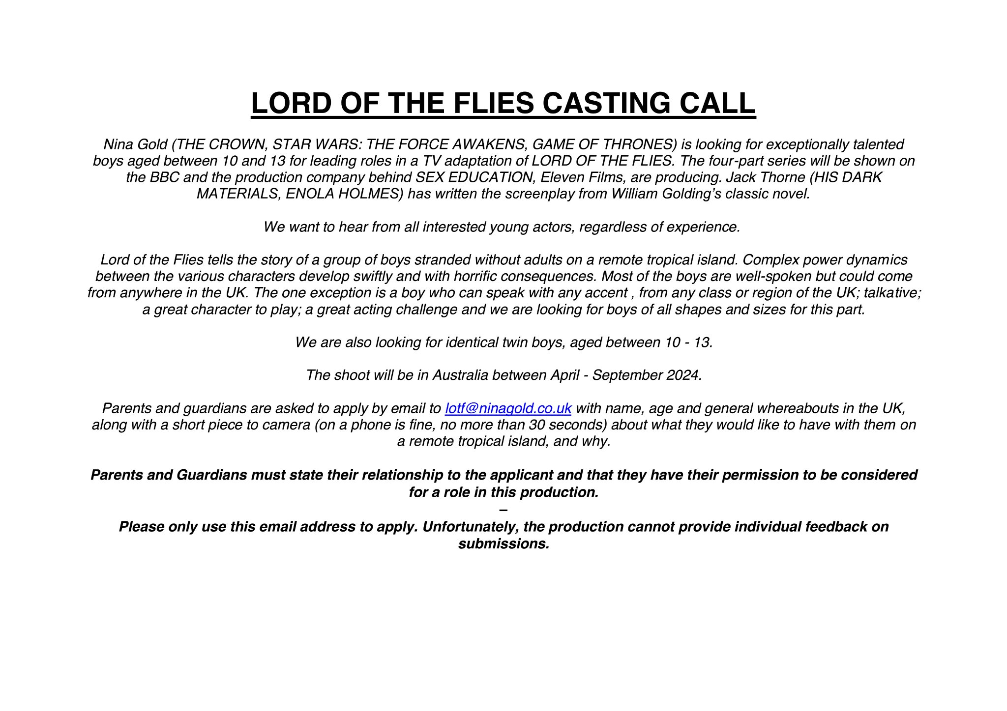 Reality Show Casting Calls 2024 Season Kaile Marilee