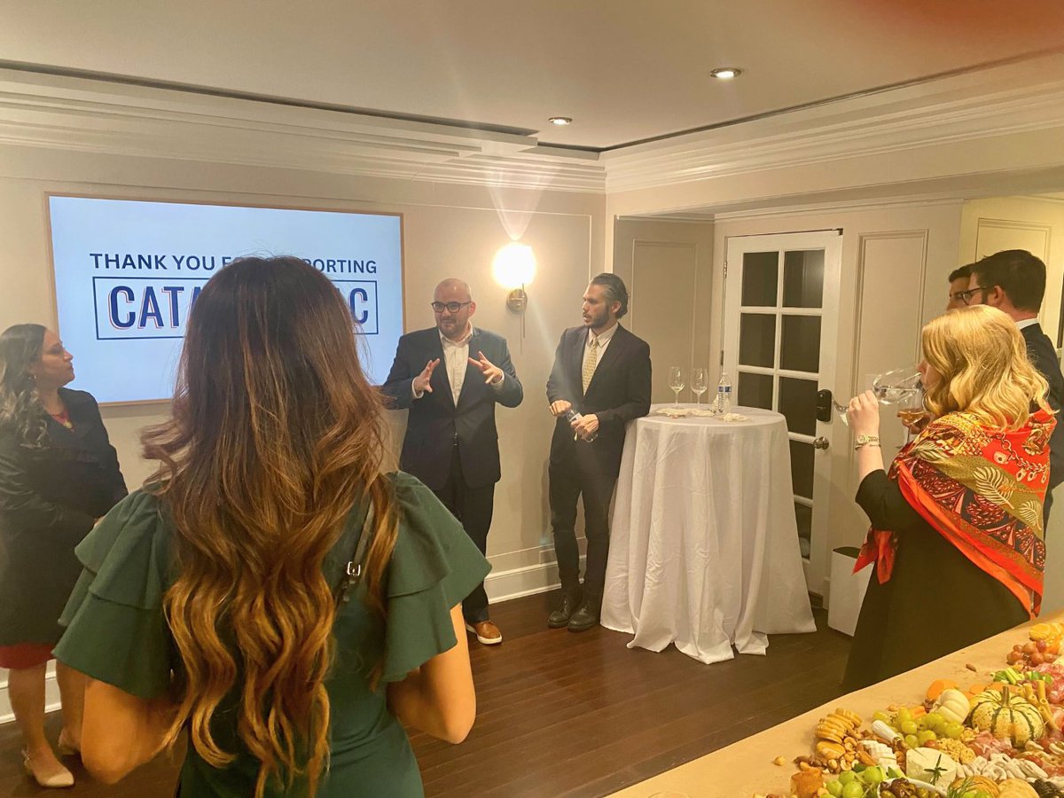 CatalystGOP's tweet photo. Thank you to those who joined for our first round of Congressional endorsements last night!  

One thing is clear: we NEED an expanded, pragmatic conservative majority in Congress! 🇺🇸👏@monica4congress @JohnJamesMI

Catalyst PAC leadership:
@LMart939 @RealJimmyKimmey @MatthewHoekstra @lm210 @Albydelphia