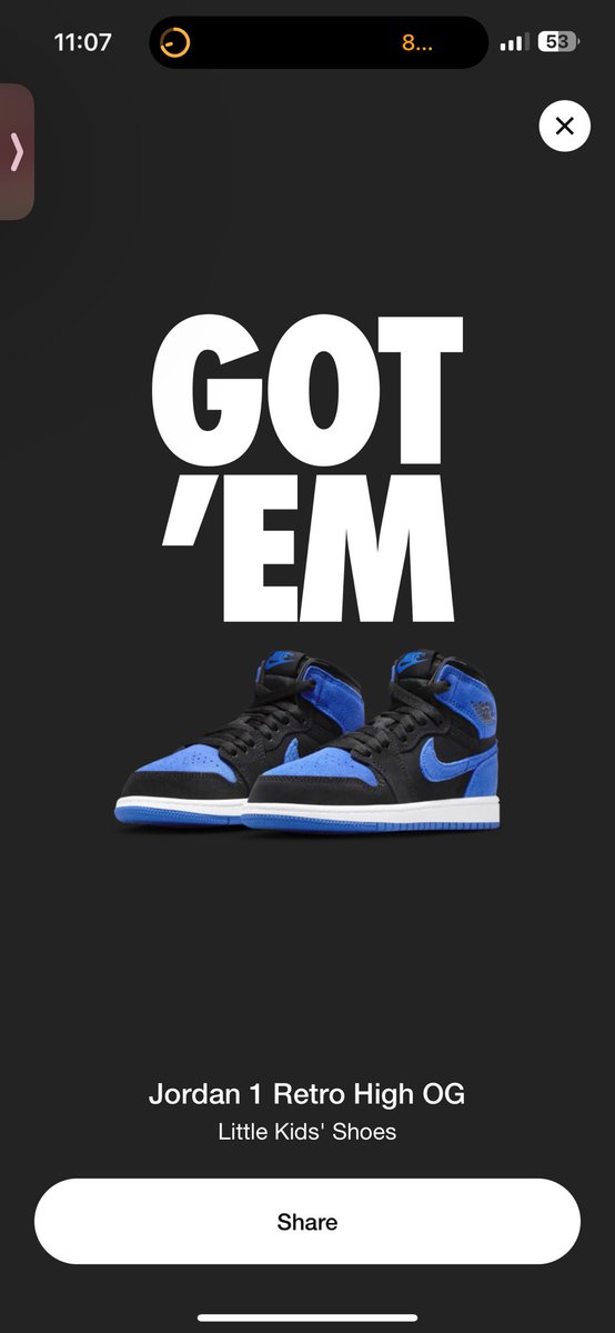 javierE186's tweet photo. @SOLELINKS @23kartelig Didn’t even get a notification until after your tweet and by then, I had already purchased them. https://t.co/LuOfK2jRg9
