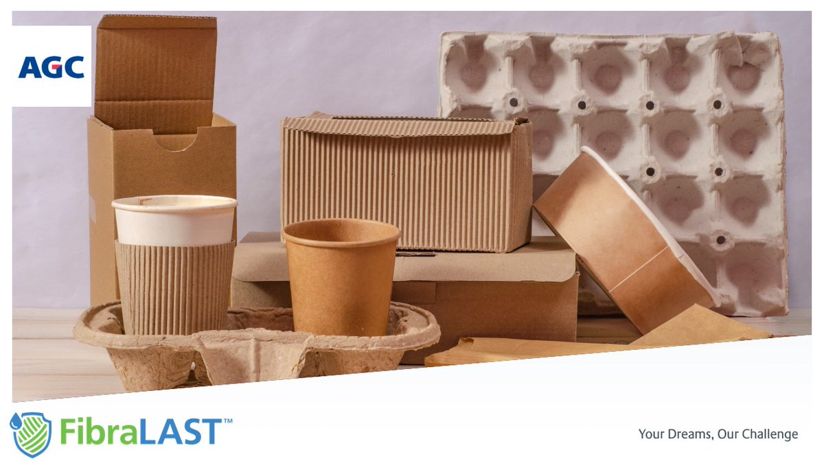 AGCChem_Amer's tweet image. Our FibraLAST® non-fluorinated barrier technology safeguards molded, formed fiber &amp;amp; cardboard products, like: 
🍜 Fast-casual bowls
🍽️ Plates
🍗 Containers
🍕 Pizza boxes
👏 And they're #FDAcompliant for contact with all food types!
ow.ly/bC7450PU69h 
#FoodPackaging