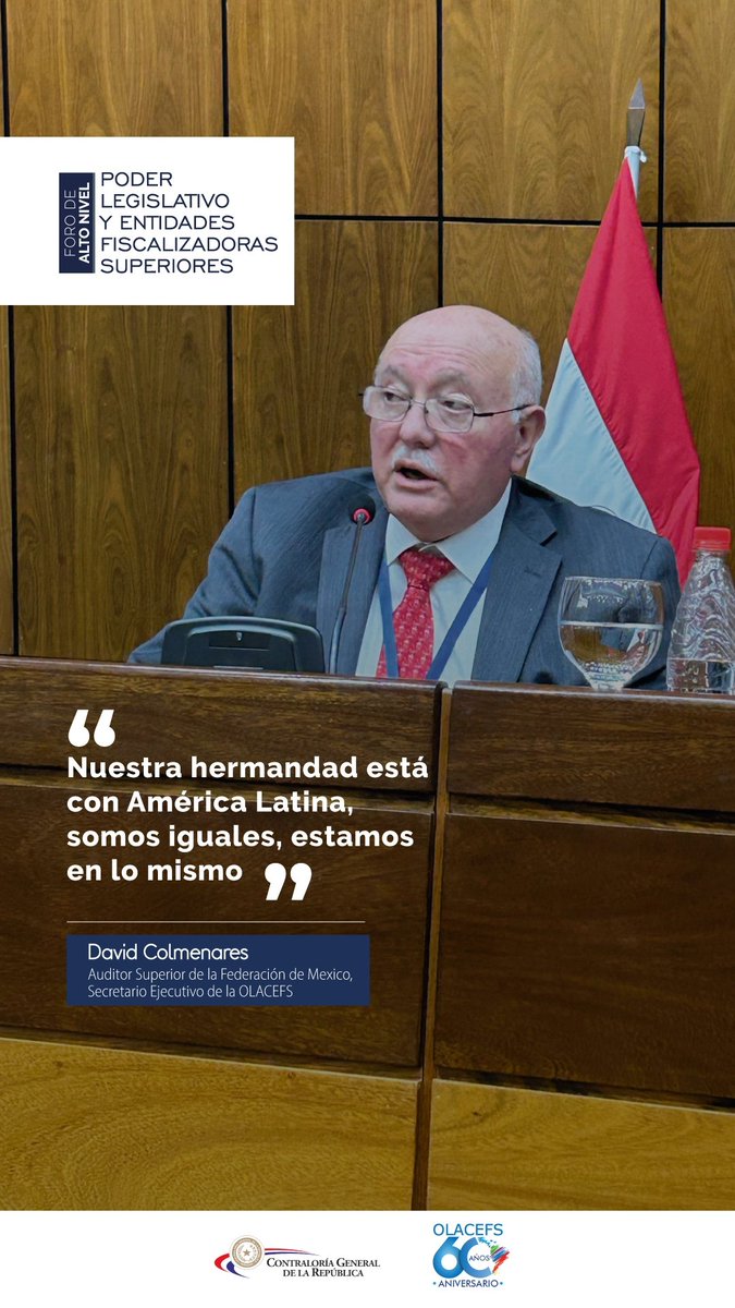 OLACEFS_oficial's tweet photo. 🗣Algunas de las frases que dejó el Foro de Alto Nivel: “Desafíos y Oportunidades de la relación entre el Poder Legislativo y las EFS”, que se llevó a cabo en el marco de las actividades conmemorativas al 60° Aniversario de la OLACEFS
📺video completo en YouTube https://t.co/azgWovJ45O