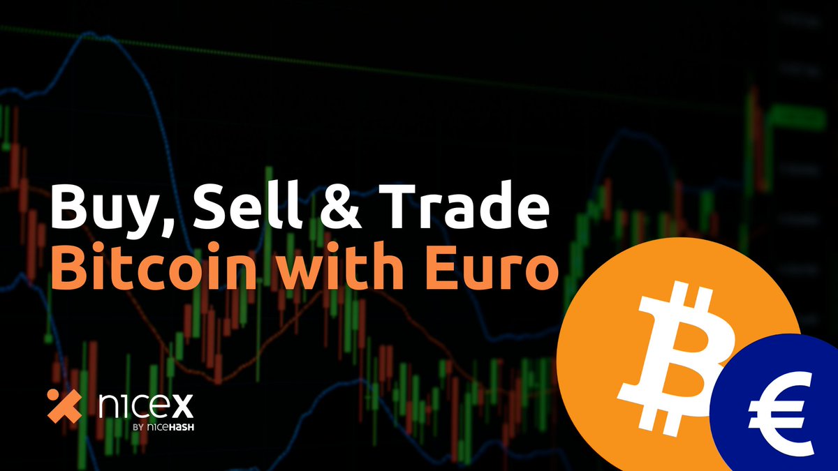 NiceX_Exchange's tweet photo. Did you see our latest news? Now you can exchange your $EUR to $BTC with NiceX!
More flexibility brings new opportunities! Buy, Sell and #Trade #Bitcoin with Euros !
See how to get started
https://t.co/LSsoRvVgg0 https://t.co/H9vVSuiuI0