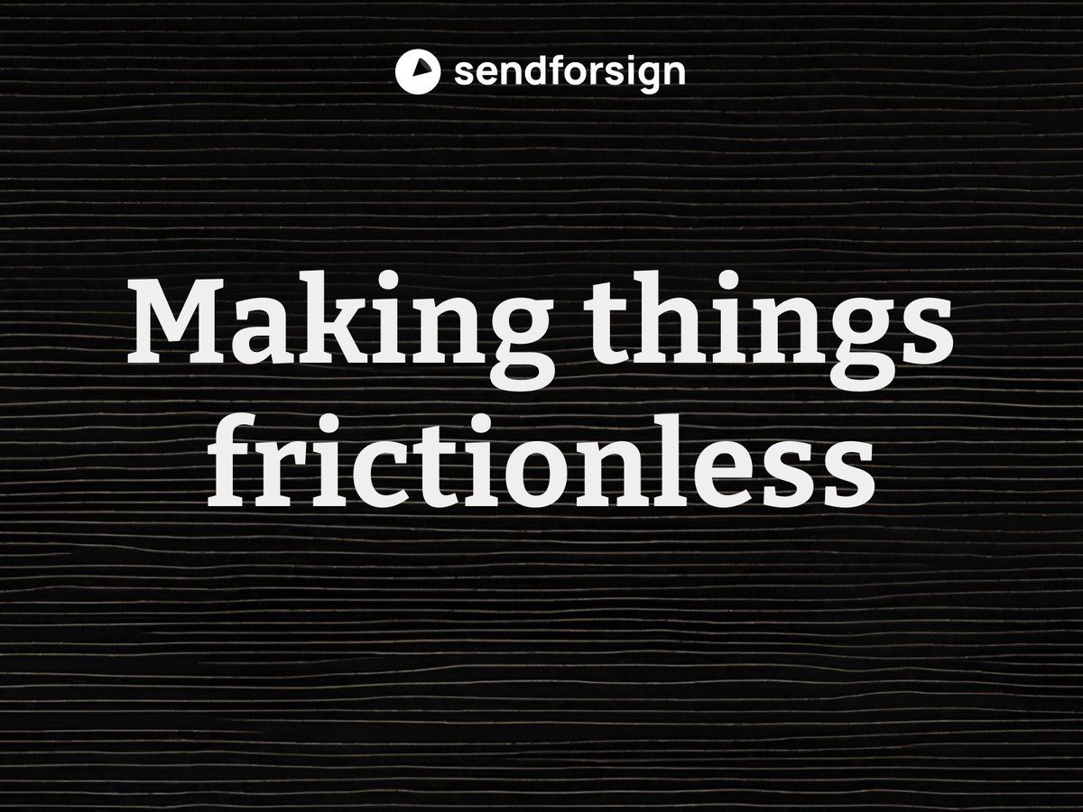 sendforsign's tweet photo. Making things frictionless is the guiding principle of Sendforsign. Immediately upon landing, our page showcases the product. A solution that addresses challenges from the get-go. 

Non-negotiated contracts don't need to be complex. Always aim to simplify. https://t.co/quYMDGMHqt