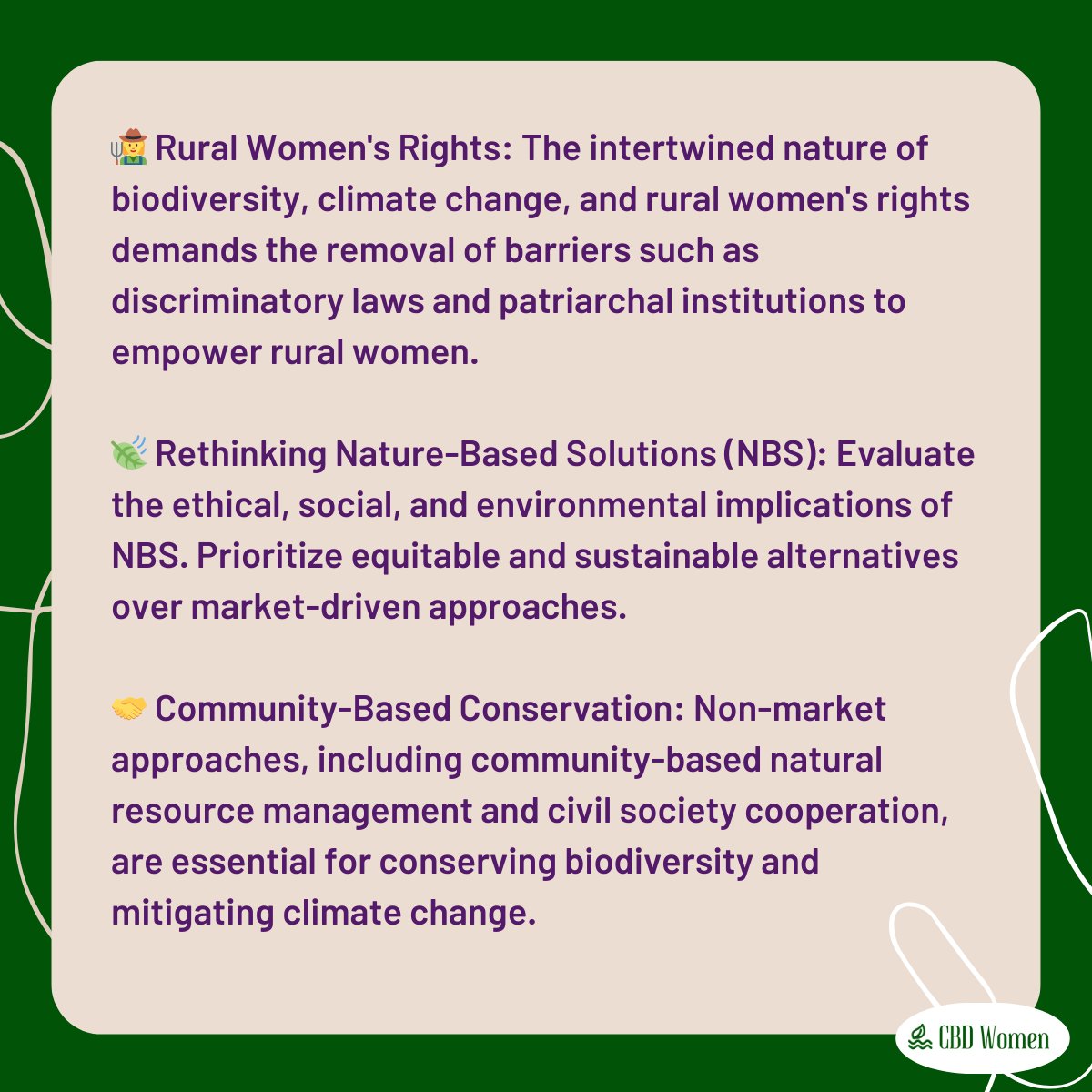 🌎 Climate Change and Biodiversity: Embracing Equity and Sustainability 🌿
Let's create a more equitable and sustainable future by addressing climate change and biodiversity loss! 🌎✨
#FromAgreementToAction #GenderIsABiodiversityIssue