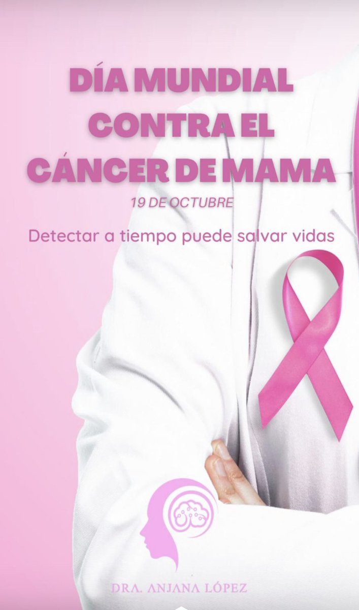 DraAnjanaLopez's tweet photo. Este Día internacional contra el #CáncerDeMama recordemos la importancia de fomentar la prevención, el cuidado y la autoexploración.
#DiaMundialDelCancerDeMama https://t.co/6CNnzMpWPT