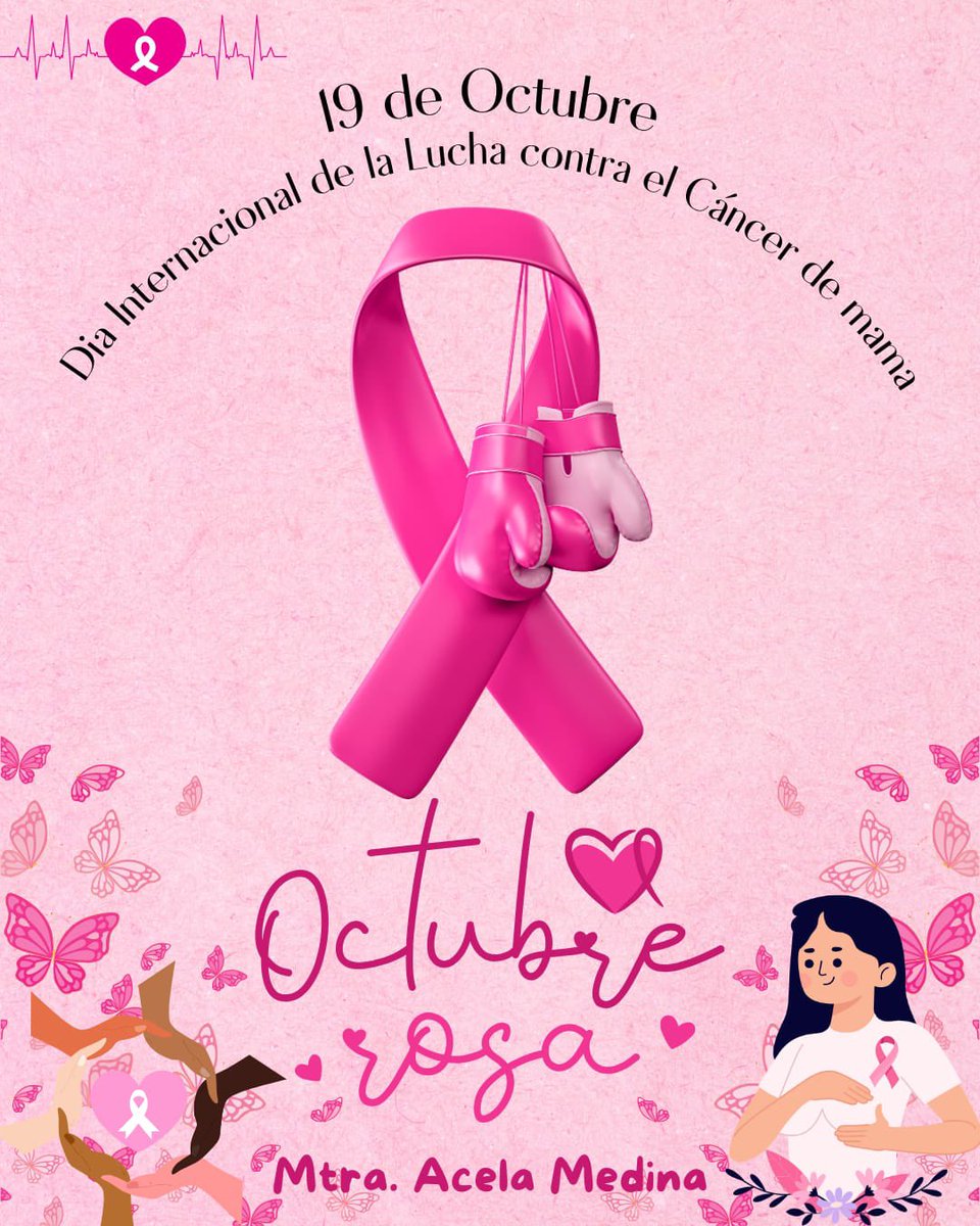 acela_medina's tweet photo. #OctubreRosa 
19 de Octubre #MundialDeLaLuchaContraElCáncerDeMama 
Mes de la sensibilización, prevención y lucha  contra el cáncer de mama. 💗
#MeCuido
#MeAmo 
#Prevengo 
#LasMujeresFuertesNosApoyamos 💖
@MTVidasVeracruz https://t.co/hZql230Js0