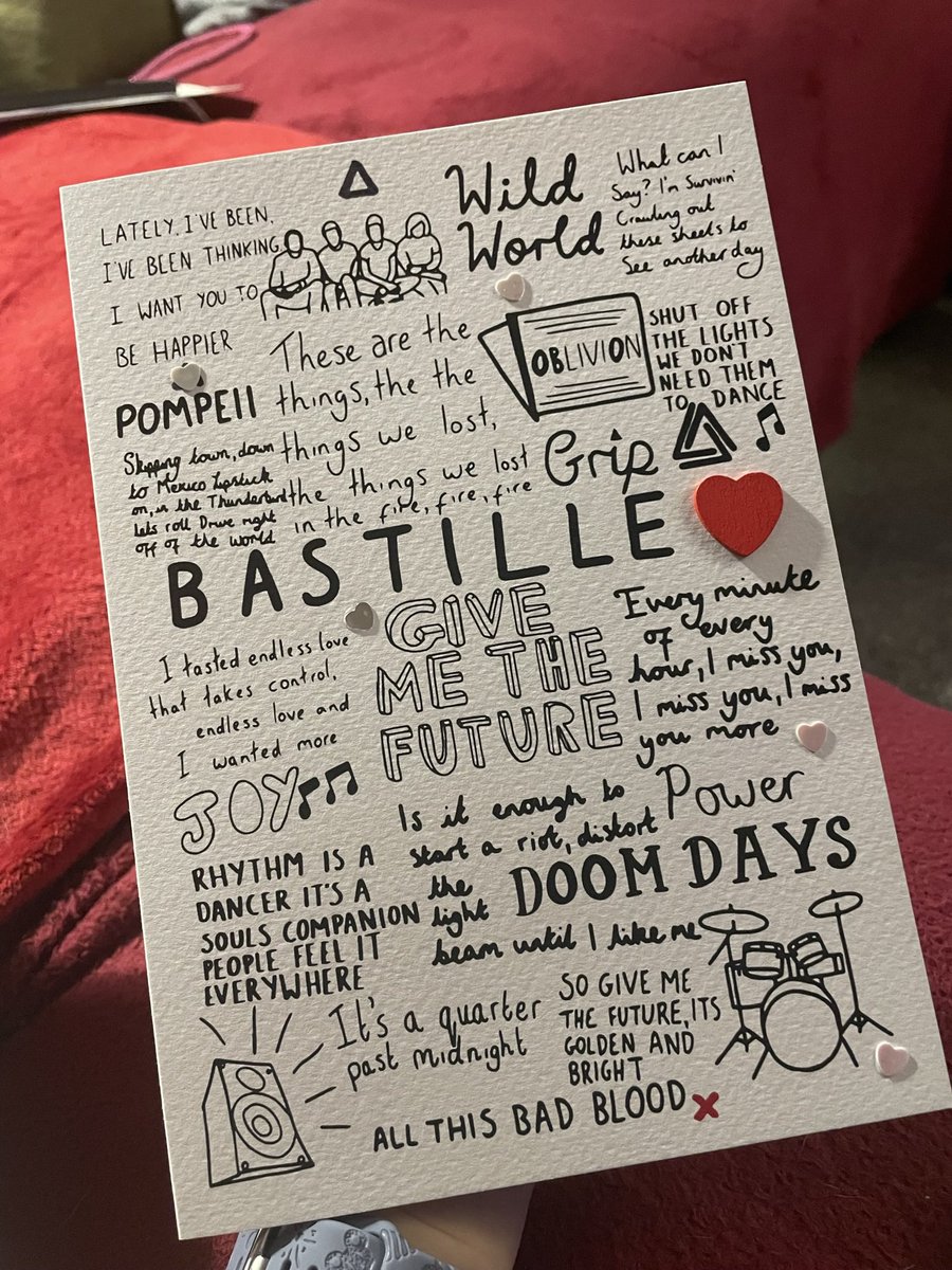 kobbles15's tweet photo. A bit late cause my birthday was last week but though I’d share how cool these are that my mum and sister made❤️ @bastilledan https://t.co/Ur9OJIYEo0