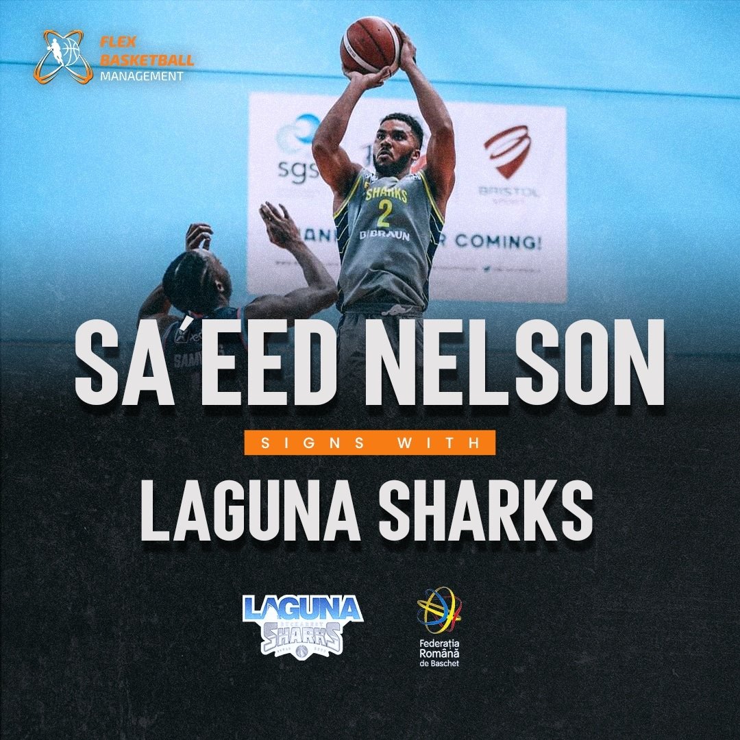 Sa'eed Nelson will be heading to the Federatia Romana de Baschet as he inks a deal with Baschet Club Laguna Sharks ! Good luck @SilkySa2 ✍️🏀🇷🇴