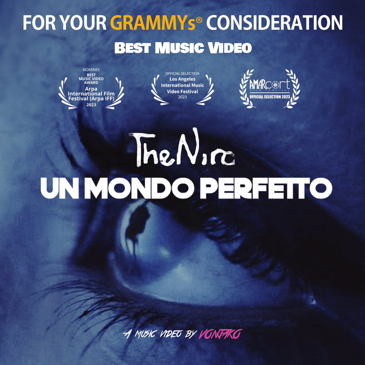 VONJAKO's tweet photo. For Your GRAMMY® Consideration
The Niro - “UN MONDO PERFETTO”
(BEST MUSIC VIDEO)
@RecordingAcad 
@VONJAKO 
@davidtheniro https://t.co/dx6m1TqVft