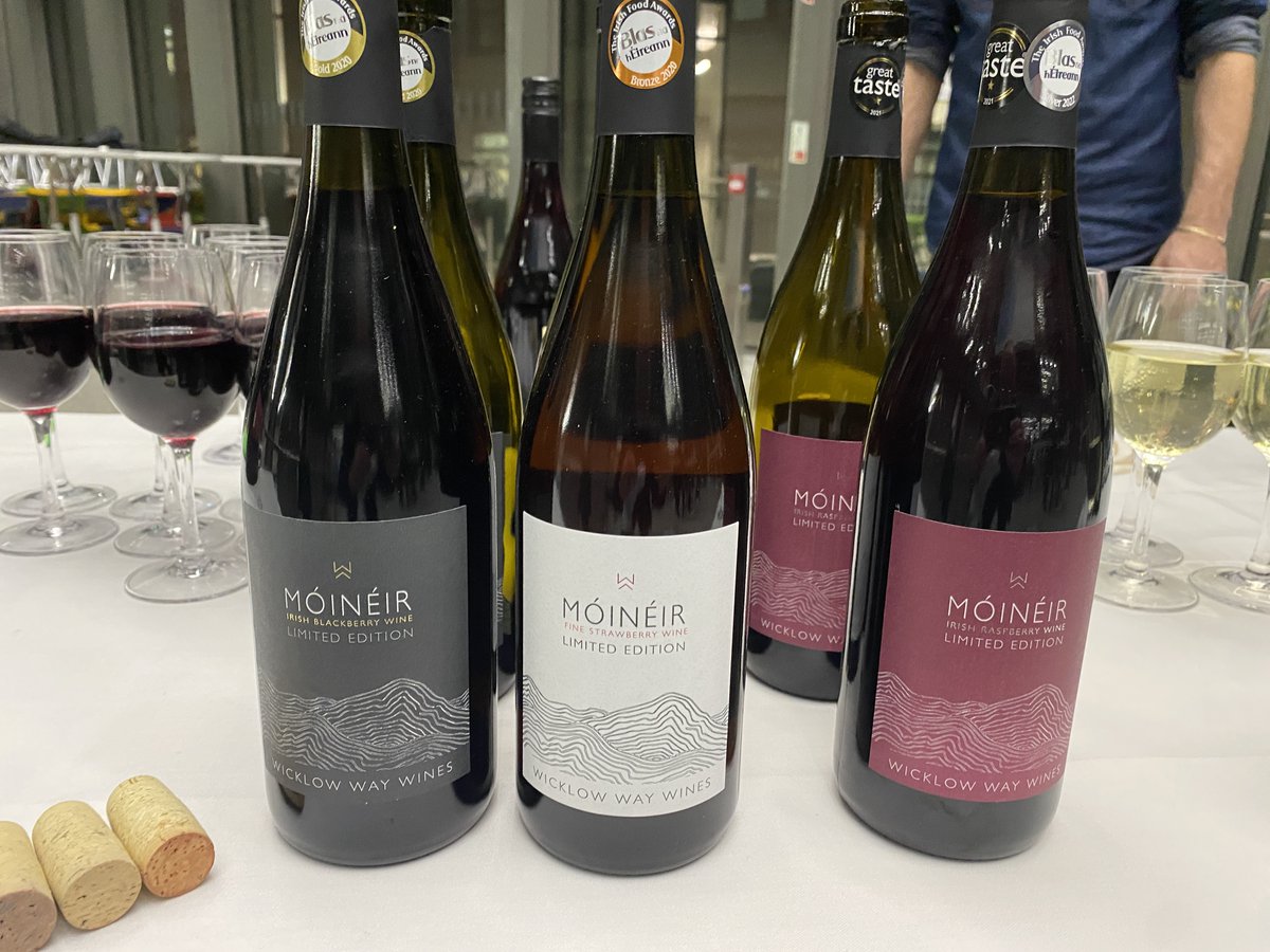 Wonderful #naturepositive event in the @TCDBusiness yesterday, thanks Prof. Mary-Lee Rhodes! Also tried these really excellent Móinéir wines from @WicklowWayWines. Yum!