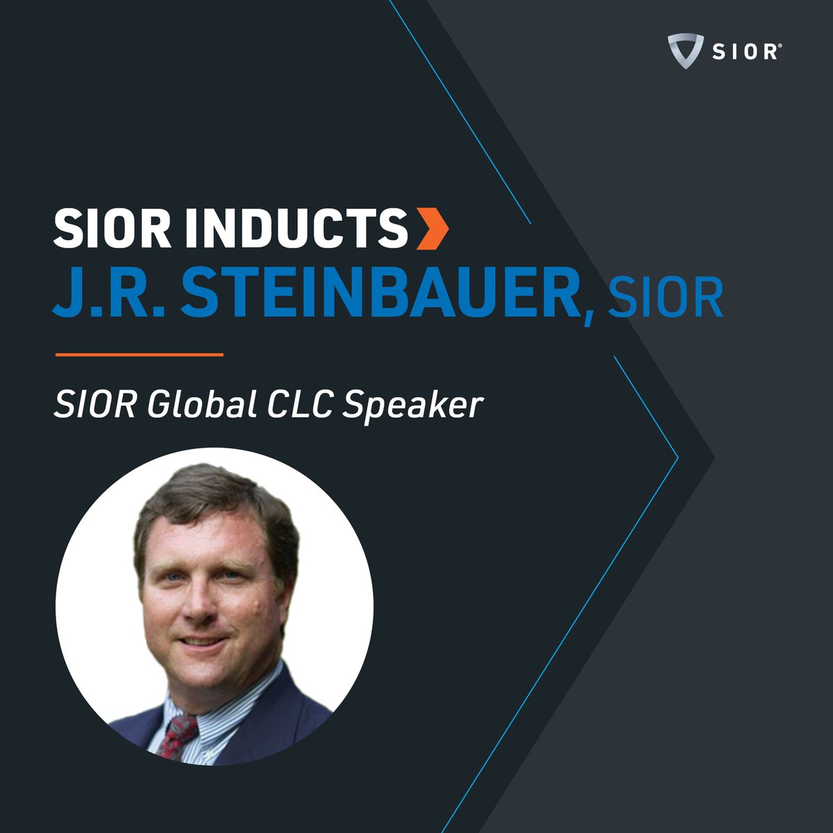 SIORglobal's tweet photo. A heartfelt salute to J.R. Steinbauer, SIOR, (@jrsteinbauer) for his induction to serve at the Chapter Leadership Council Speaker. J.R. is embarking on a two-year term in this position, and we know he'll be sure to wow us with all that he accomplishes. Congrats! #SIOR https://t.co/inyTLoXHF5
