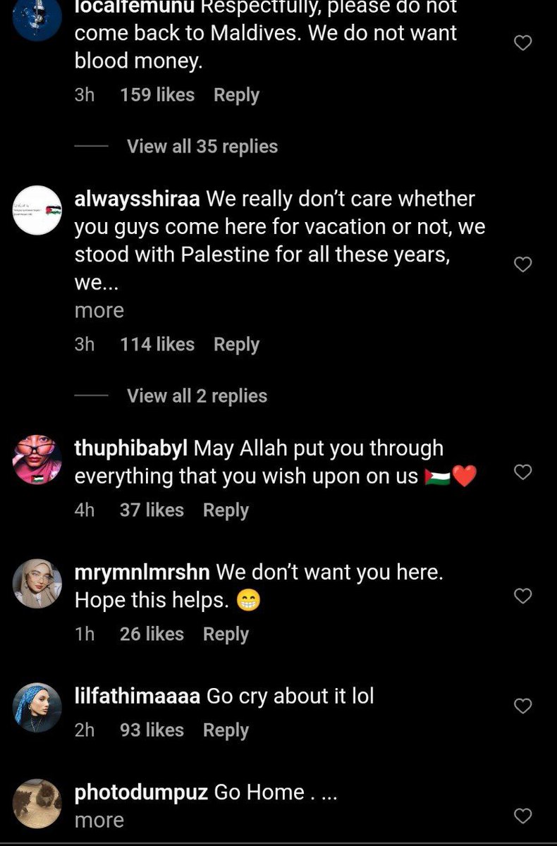 MVNoosBreaking's tweet image. ތުލުސްދޫއަށް އާންމުކޮށް އަންނަ ޔަހޫދީ އިޒްރޭލުގެ ޓޫރިސްޓެއް ދިވެހިން ފަލަސްތީނާއެކު ތިބުން ހަޖަމު ނުވެގެން ދިވެހިންނަކީ ޓެރަރިސްޓުން ކަމަށް ބުނެފި