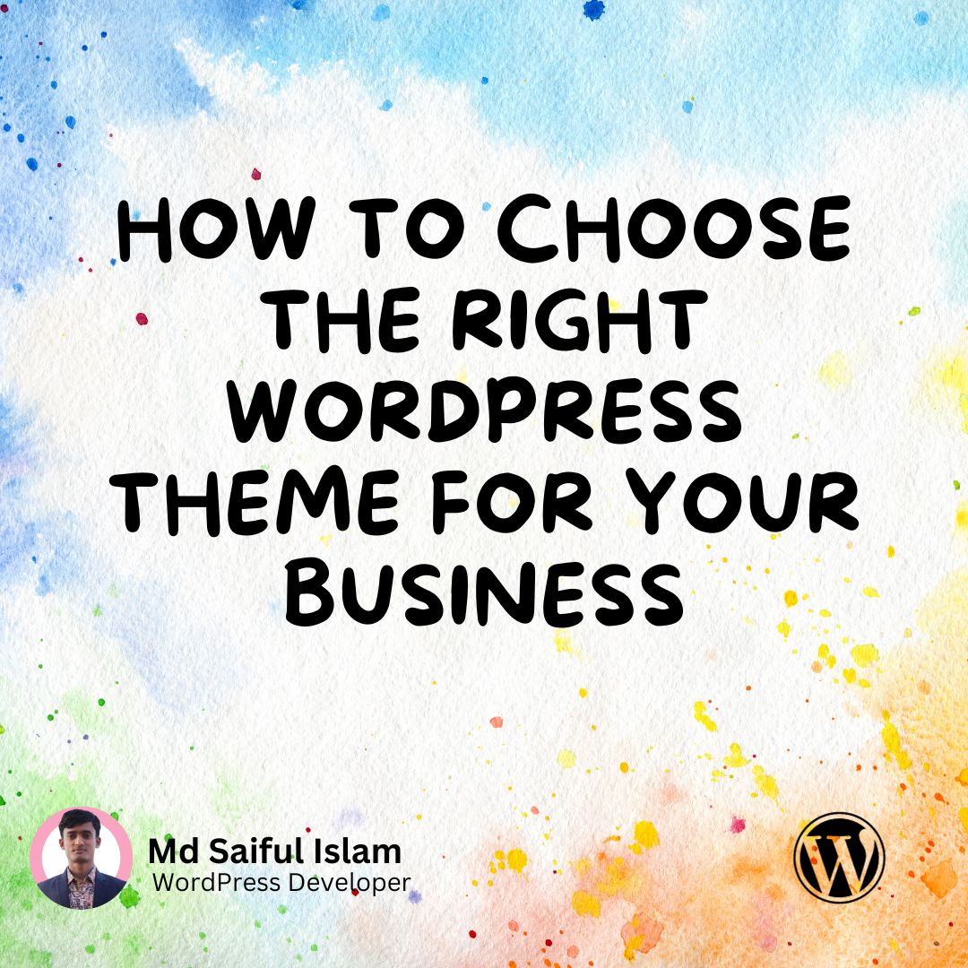 TechSaifulbd's tweet image. 🌐 How to Choose the Right WordPress Theme for Your Business
🔯Identify Your Goals
🔯Target Audience
🔯Check Compatibility
🔯Explore Marketplaces
🔯Test and Experiment
#elementorpro #wordpress #elementor #wordpresstheme #techsaiful
Hire me on Fiverr: lnkd.in/gt2J4jfM