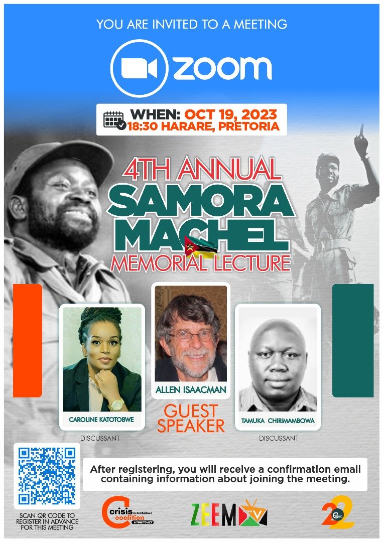 zicomoZW's tweet photo. You can now join the Samora Machel Memorial Lecture starting shortly.
https://t.co/QQtU7THeFX https://t.co/qCnFjtqmBN