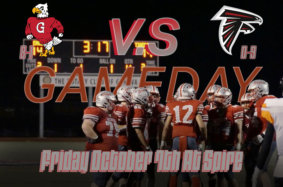 AthleticsGeneva's tweet image. FOOTBALL FRIDAY!! 
Last Regular Season game against @JAFalcons 
#GHSpride 

7:00pm Kick Off
Get your tickets here! ↙️
genevaeagles.com/main/ticketing/
No Cash sales at the gate.