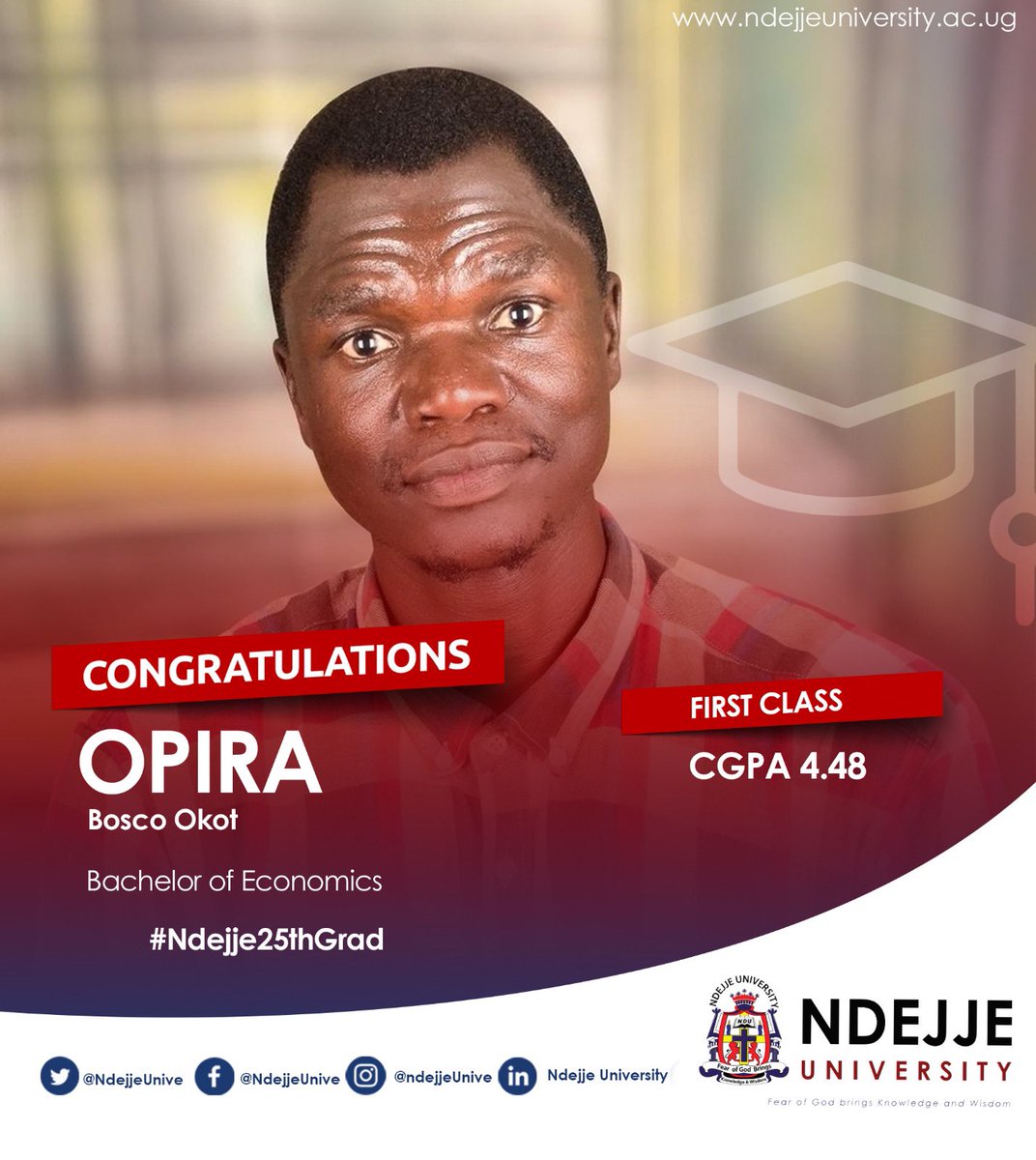 Congratulations @Opira01 for the great work done. I am ever grateful and proud of your hard work and commitment. The sky is the limit for you, brother, and may your dreams come true. 💪 @WindleUganda @Refugees