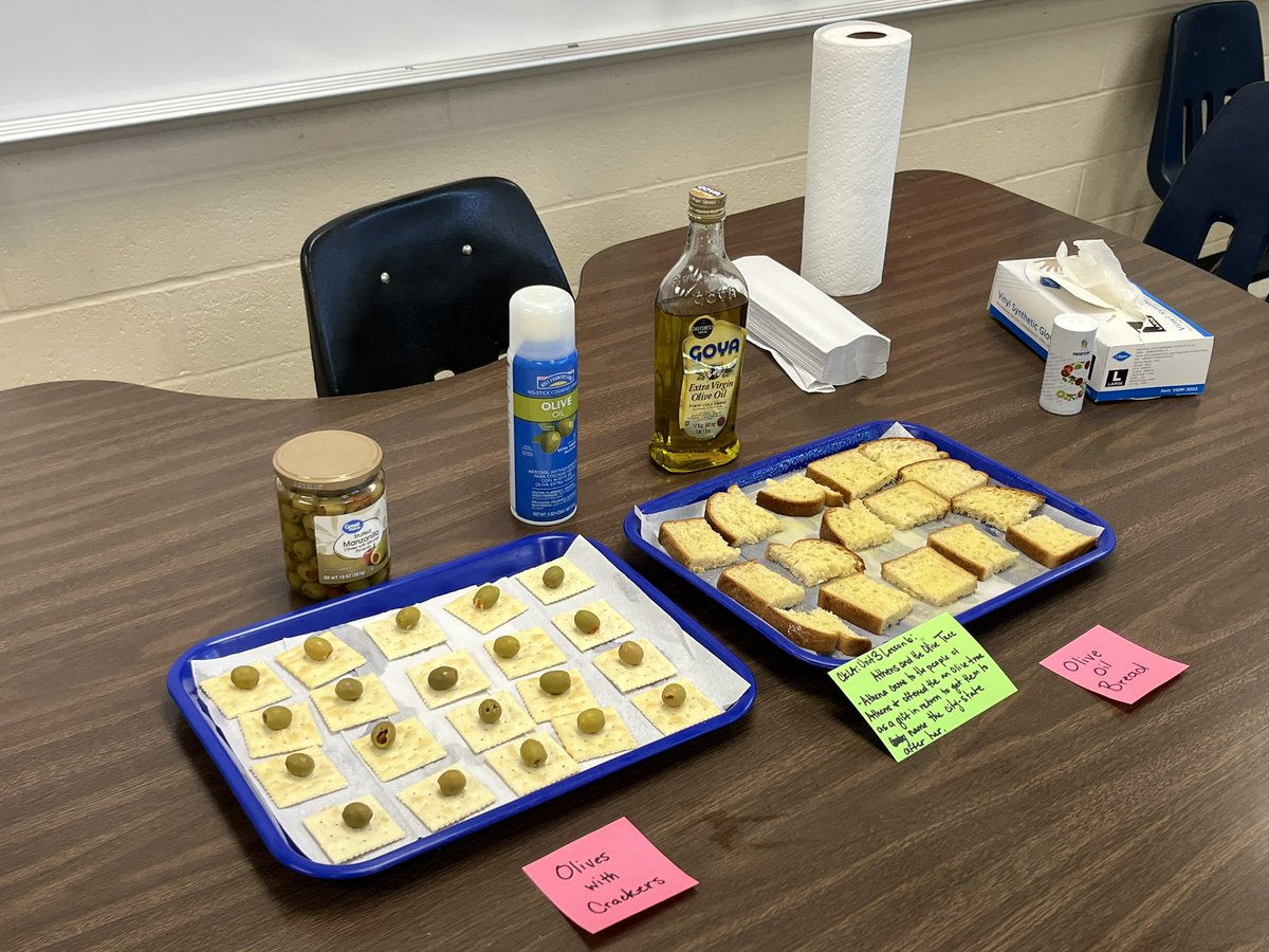 This tasty lesson was a hit! The faces that some scholars made as they tasted their olives was priceless 😂🥴🫤🫒
#AncientGreek #CKLA #MakingConnections @soniacruso