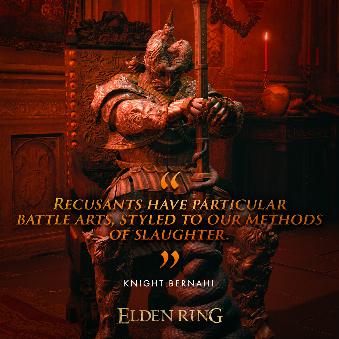 The teachings of war comes with a price - paid in blood. #ELDENRING