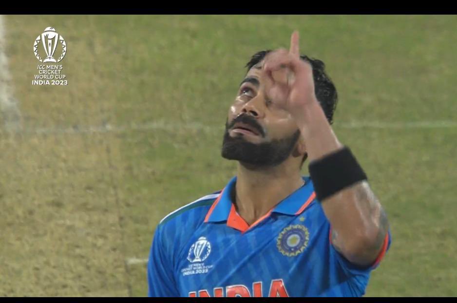 JayShah's tweet photo. Congratulations to #TeamIndia on their remarkable 4th consecutive victory at #CWC2023! A stellar team performance, with a superb bowling effort and a dominating display by our top order! Hats off to @imVkohli for a fabulous century! Let's maintain this momentum and aim for glory! 🇮🇳 @BCCI