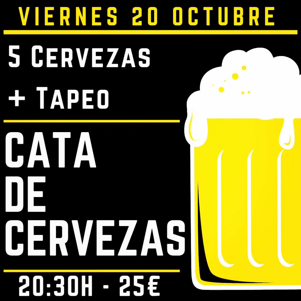 Mañana Viernes tenemos cata de 5 birras más tapeo!! Por si te apetece venir y pasar un buen rato!! Birra buena y buen ambiente asegurado!!