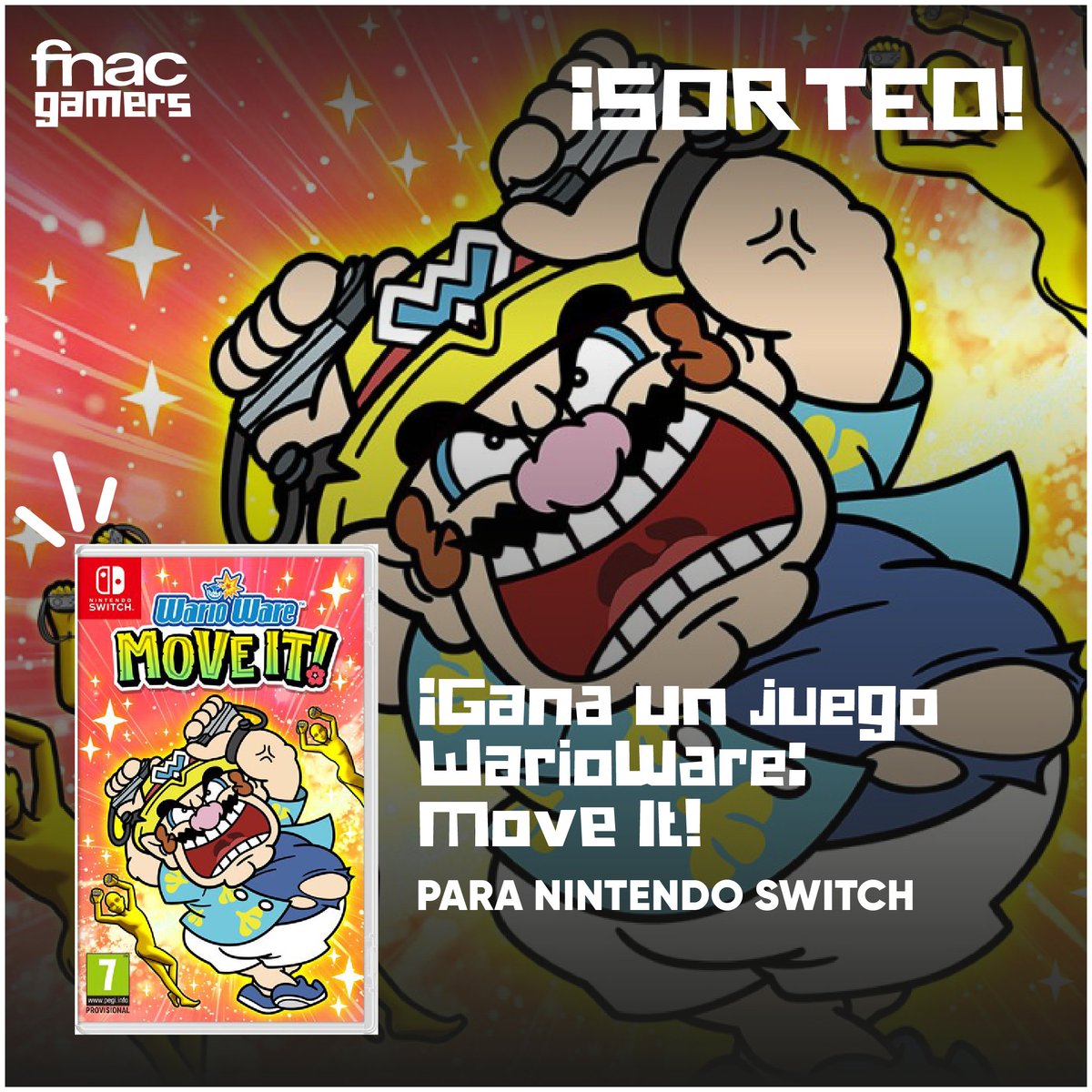 💥 SORTEO 💥

De dos juegos de 'WarioWare: Move It!' para Nintendo Switch. ¿Listo para darle caña al body?

✅ Síguenos en <a href="/Fnac_Gamers/">Fnac Gamers</a> y <a href="/Fnac_ESP/">Fnac España</a> 
✅ RT
✅ Menciona a un amigo con #FnacWarioWareMoveIt

Resultado 23/10
BBLL epr.ms/46Xau9f