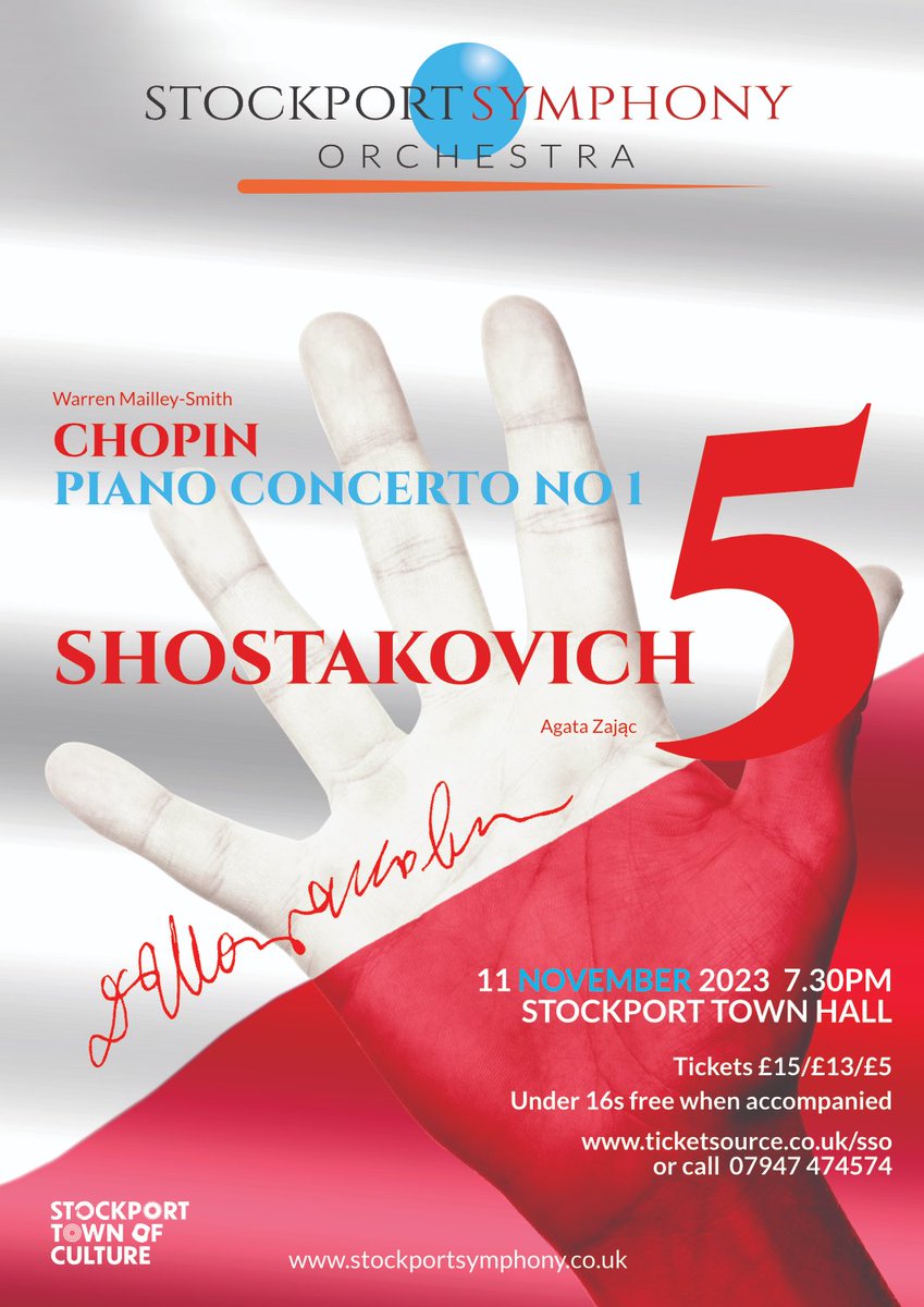After the roaring success of our first concert this season, come join us in November for our next one!
ticketsource.co.uk/sso

#stockporttownofculture #stockportsymphony