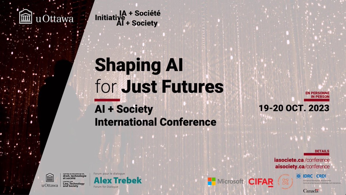 f_mb's tweet photo. Since this morning, I have the pleasure to host at @uOttawa global and interdisciplinary @iasociete conversation on the ethical, legal and societal implications of artificial intelligence with leading law, policy and ethics thinkers from around the globe. #ShapingAI23 https://t.co/f0aEYpqGE6