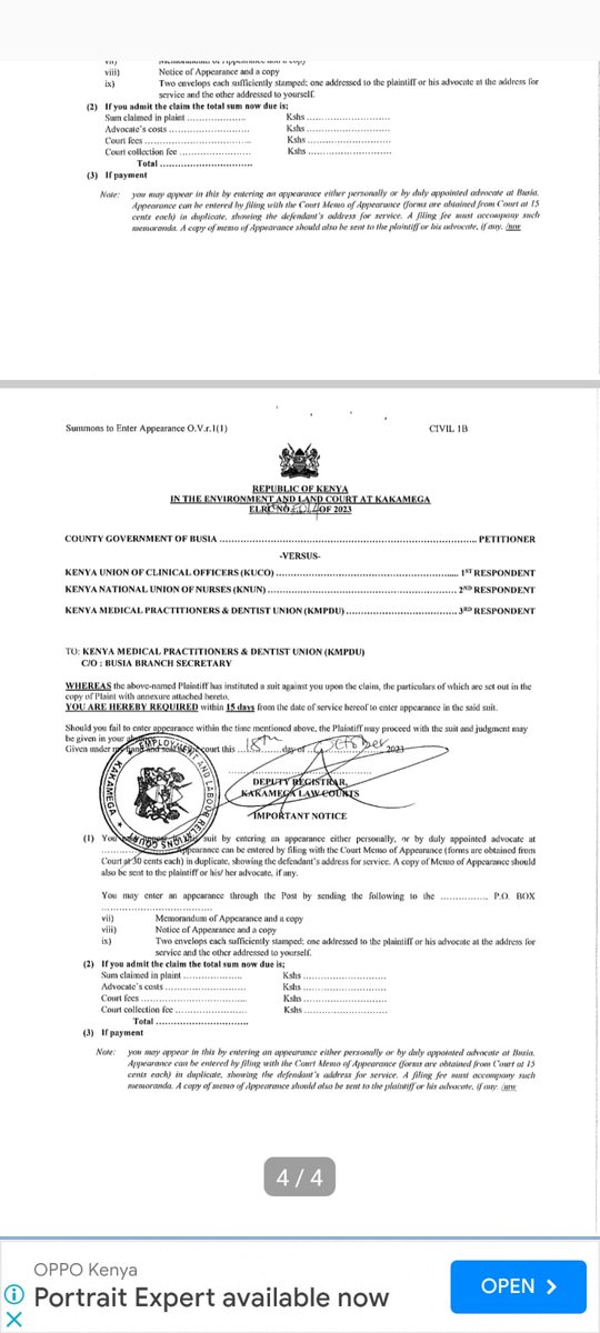 The county government of Busia is a total joke they sigh a return to work formular in July and in October they run to court
Total  mess this is what happens when you put peppets in big offices
<a href="/OkiyaOmtatah/">Okiya Omtatah Okoiti</a>
<a href="/RadioCitizenFM/">Radio Citizen</a>
<a href="/blm_Kenya/">Bunge La Mwananchi</a>